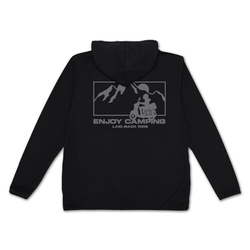 【公式】二次元コスパ 『ゆるキャン△ SEASON３』 シルエットバイク志摩リン 薄手ドライパーカー BLACK XXLサイズ