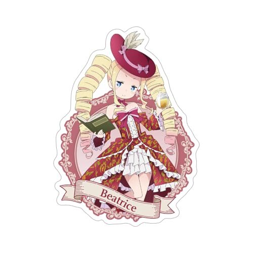 【公式】二次元コスパ Re:ゼロから始める異世界生活 描き下ろし ベアトリス 屋外対応ステッカー パーティードレスVer.
