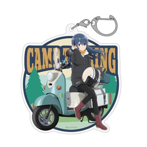 【公式】二次元コスパ 『ゆるキャン△ SEASON３』 描き下ろし 志摩リン アクリルマルチキーホルダー バイクでひといきVer.