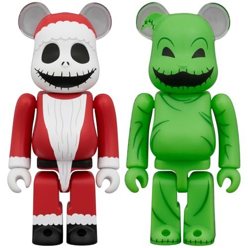 メディコム・トイ BE＠RBRICK ベアブリック SANTA JACK & OOGIE BOOGIE サンタ ジャック & ウギー ブギー 2PCS SET 各全高:約70mm ノンスケール 塗装済み 完成品 フィギュア