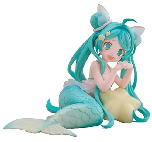 フリュー デスクトップフェアリー 初音ミク 人魚姫ver. 全高約85mm ノンスケール プラスチック製 塗装済み 完成品 フィギュア AMU-TNL0146