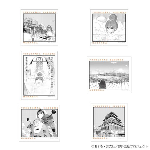 『ゆるキャン△ SEASON3』 NAGANOシリーズ ステッカーセット
