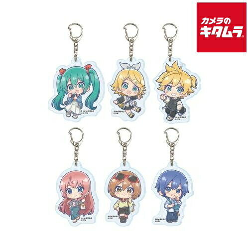 【ネコポス】 初音ミク×カメラのキタムラ オリジナルアクリルキーホルダー 描き下ろしミニキャライラスト（ランダム 全6種）