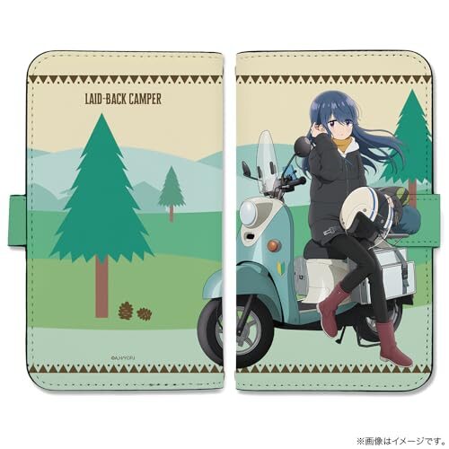 【公式】二次元コスパ 『ゆるキャン△ SEASON３』 描き下ろし 志摩リン 手帳型スマホケースL