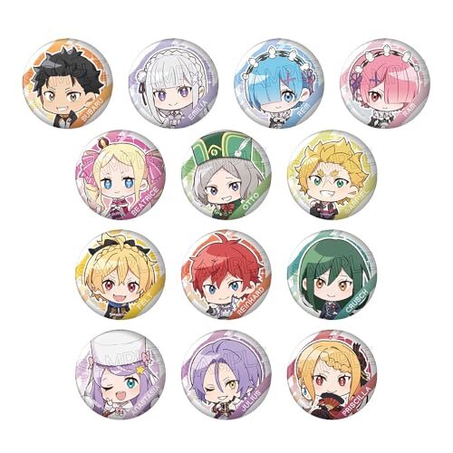 ツインクル Re:ゼロから始める異世界生活 とじコレ Vol.3 缶バッジ 1BOX 直径56mm 金属