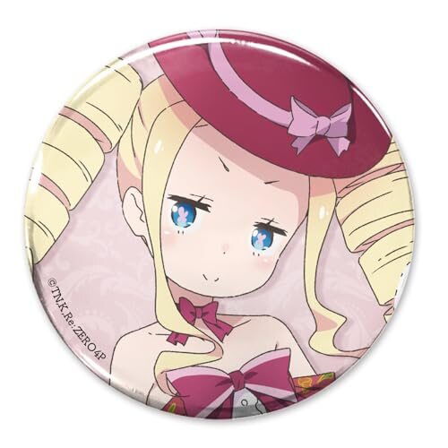 【公式】二次元コスパ Re:ゼロから始める異世界生活 描き下ろし ベアトリス 65mm缶バッジ パーティードレスVer.