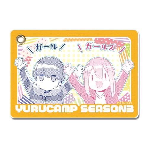 ゆるキャン△ SEASON3 レザーパスケース Ver.3 各務原なでしこ&志摩リン LPAN-Y006-m02
