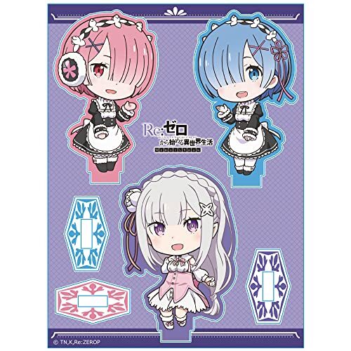 アズメーカー(Azu Maker)OVA Re：ゼロから始める異世界生活 Memory Snow アクリルキャラスタンド エミリア&レム&ラム