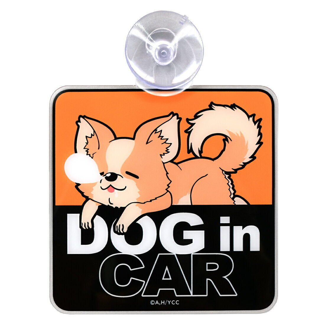 ゆるキャン△ ちくわカーサイン DOG in CAR