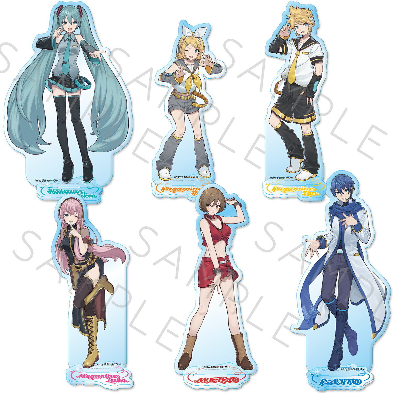 『初音ミク＆ピアプロキャラクターズ』 アクリルスタンド SA (初音ミク) SB (鏡音リン) SC (鏡音レン) SD (巡音ルカ) SE (MEIKO) SF (KAITO) キャラクターグッズ アクスタ 推し活 (公式 正規ライセンス取得) 公認グッズ